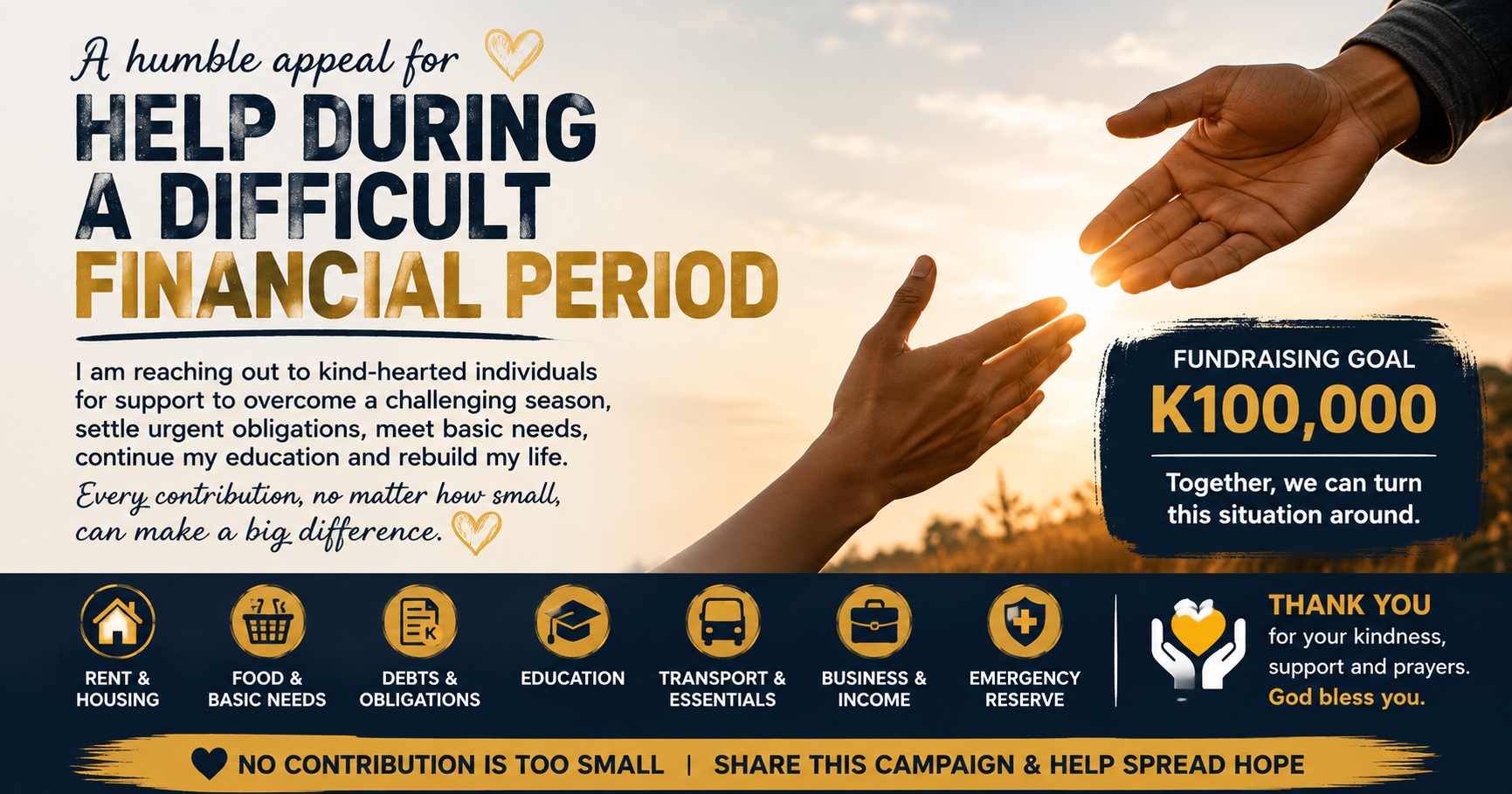 Humble Appeal for Help During a Difficult Financial Period